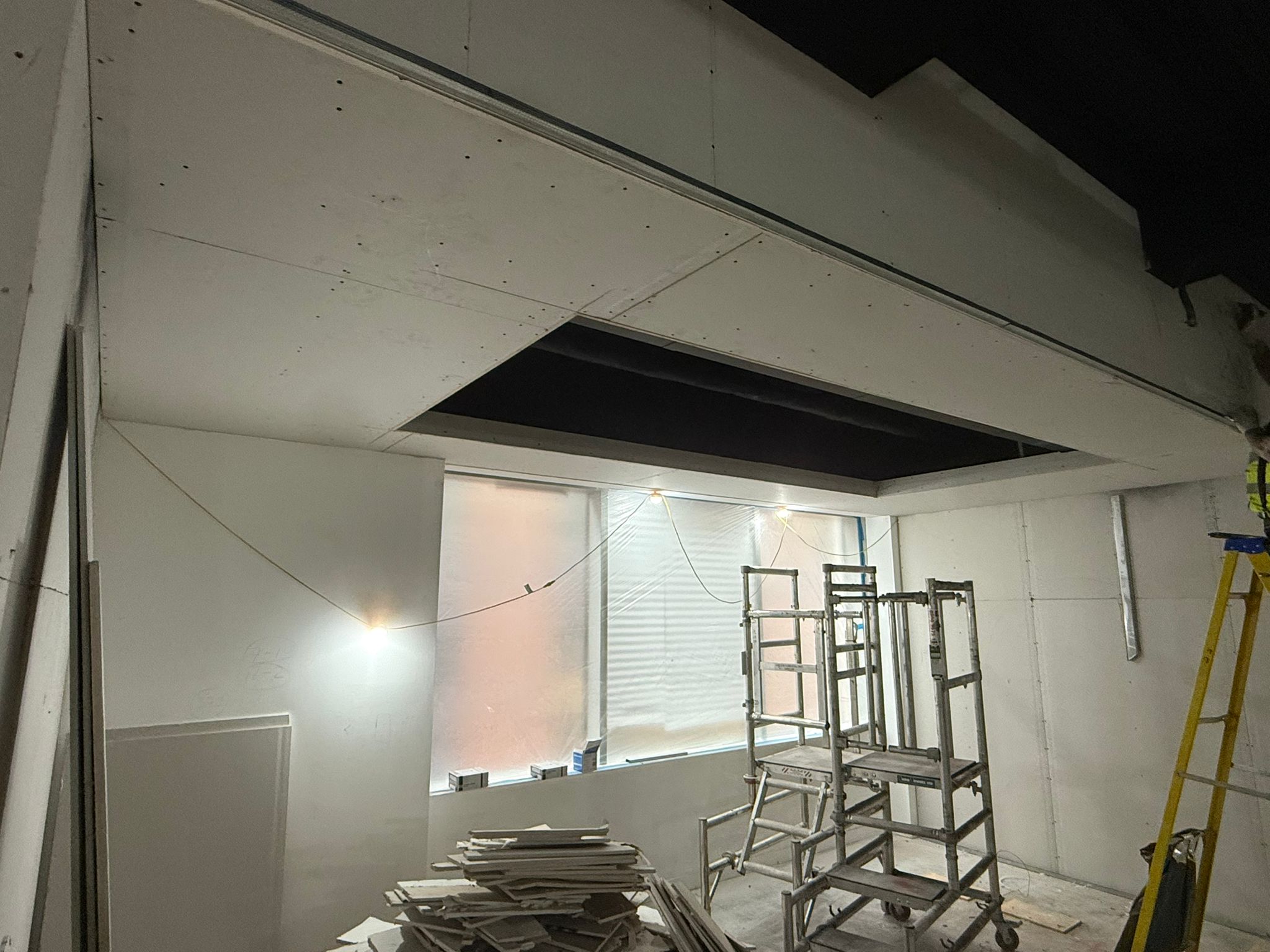 Open plan area taking shape